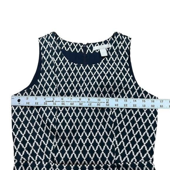 Banana Republic Pencil Dress Black Tan Ikat Sheath Sleeveless Career wear Size 2 - Picture 5 of 7